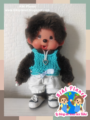 kiki Monchhichi tricot doll handmade fait main poupée