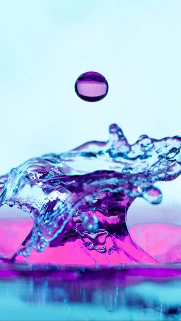 Wallpaper Water Drop, Splash, Macro