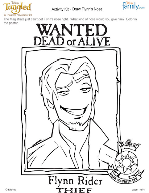 Disney Tangled Coloring Pages Printable