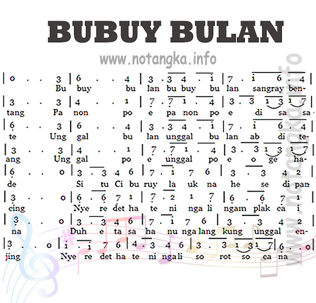 Not Angka Bubuy Bulan - Jawa Barat