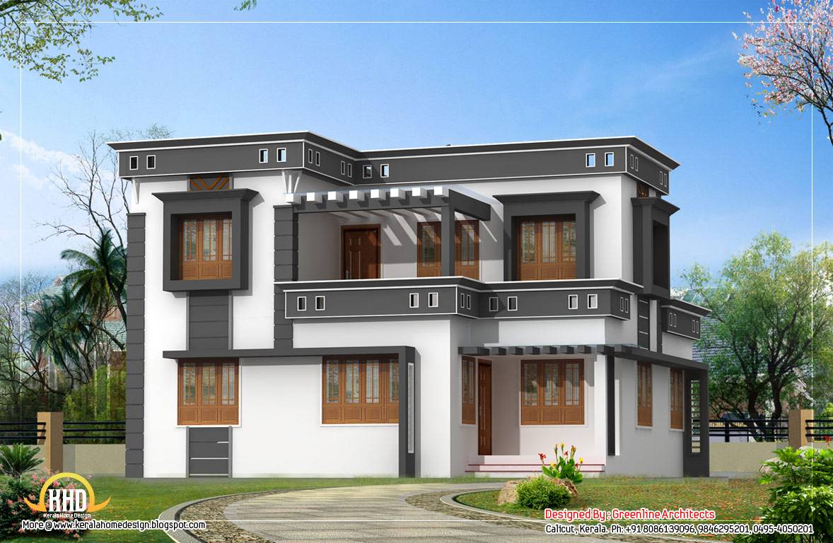 Modern contemporary home design - 1760 Sq. Ft. - Kerala home ...