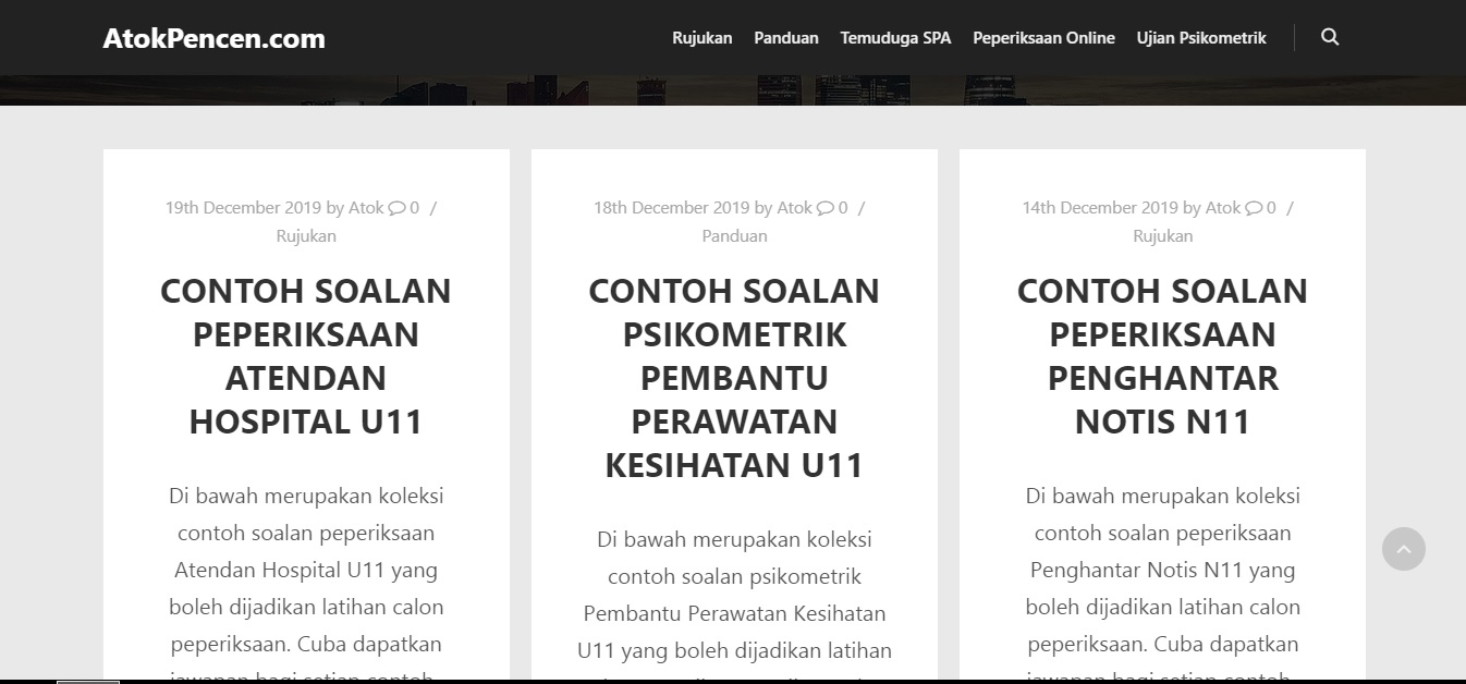 Koleksi Contoh Soalan Terbaik Peperiksaan Online SPA Dan 