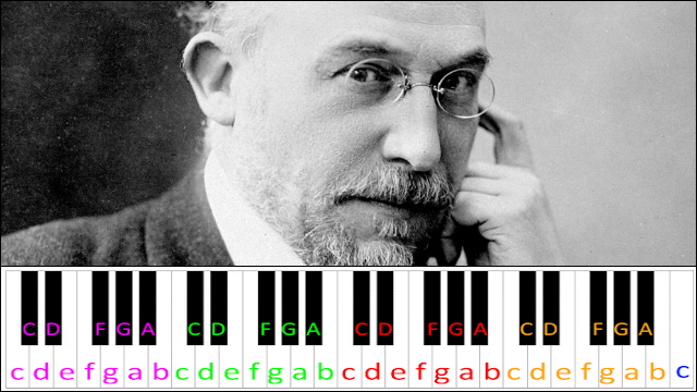 Sonatine Bureaucratique by Erik Satie Piano / Keyboard Easy Letter Notes for Beginners