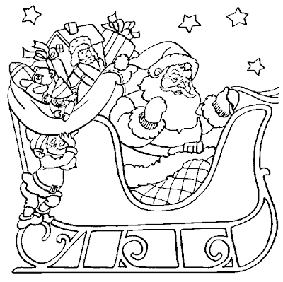 Christmas Santa Claus coloring pages 