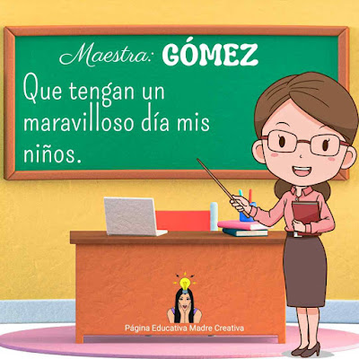 PIN Apellido Gómez - Maestra Teacher Gómez para imprimir