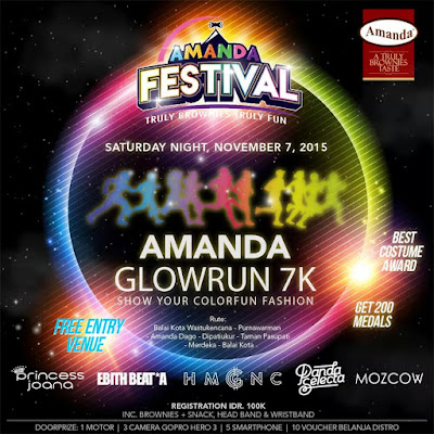 Amanda Glow Run 2015 Lomba lari bandung lari malam hari