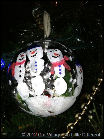 Handprint Christmas Ornament