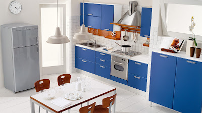 cocina azul