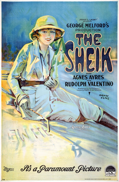 THE SHEIK. Cartel One Sheet: 69 x 104 cms. Estados Unidos. Arte: Henry Clive. Imprenta: Morgan, Cleveland. EL CAÍD. The Sheik. 1921. Estados Unidos. Dirección: George Melford. Reparto: Rudolph Valentino, Agnes Ayres, Ruth Miller, George Waggner, Frank Butler, Charles Brinley, Lucien Littlefield, Adolphe Menjou