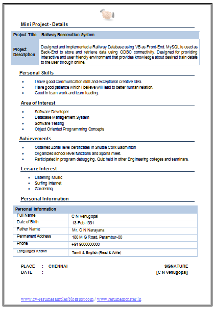 Download Now Information Technology CV Template