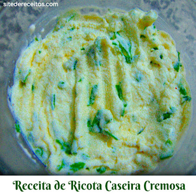 Receita de ricota caseira cremosa