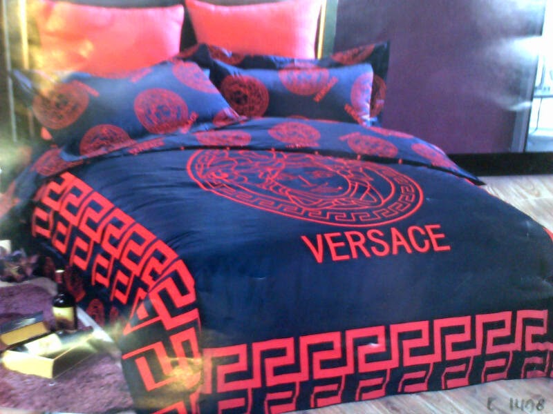 Sprei Jepang Motif Versace Biru