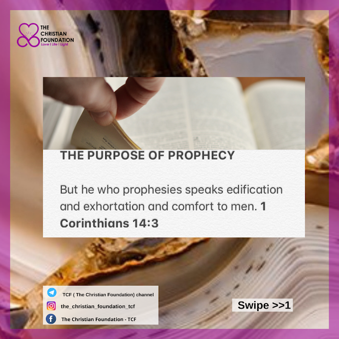 THE PURPOSE OF PROPHECY | TCF DEVOTIONAL