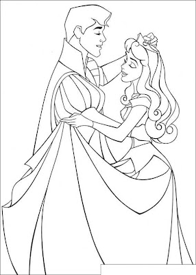 Beauty Princess Aurora Coloring Pages