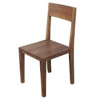 Image of a dining chair used for exercise