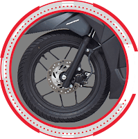 New Wheel Design With Tubeless Tire Vario 125 ESP CBS ISS Plus  2018 Anisa Naga Mas Motor Klaten Dealer Asli Resmi Astra Honda Motor Klaten Boyolali Solo Jogja Wonogiri Sragen Karanganyar Magelang Jawa Tengah.