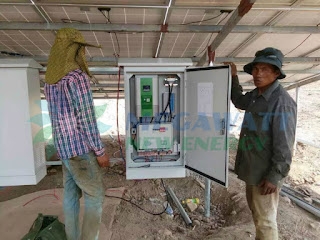 Solar flood irrigation system in Cambodia