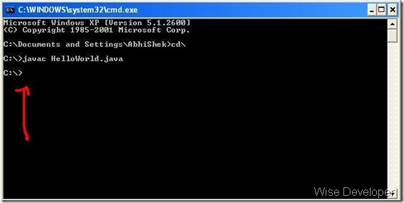 Java program compile successful