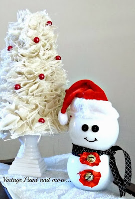 Vintage, Paint and more... budget friendly snowman craft