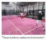 sanyo gutierrez colabora en la formacion escuela indoor padel training rivas