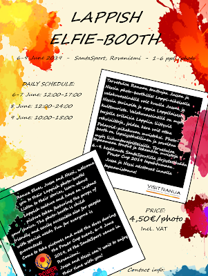 Lappish Elfie-Booth Product Card made by us during our project-work