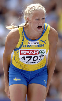 Carolina Kluft Swedish beautiful athlete