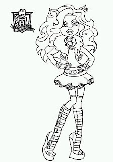 Monster High, Dibujos de Clawdeen Wolf, para Pintar