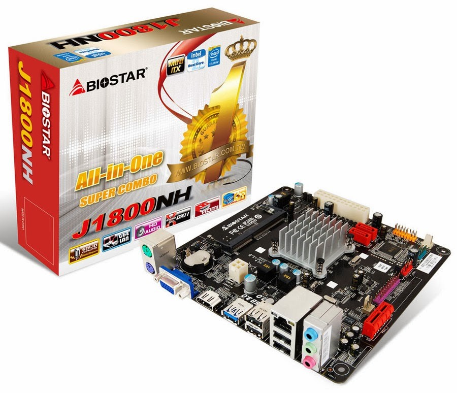 BIOSTAR J1800NH mini-ITX Motherboard