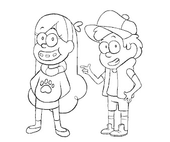 #12 Dipper Pines Coloring Page