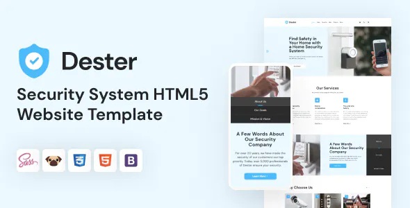 Best Security System Website Template