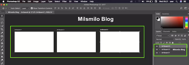 Cara menambah artboard di photoshop, menambahkan artboard, memindahkan artboard, menggabungkan artboard, save banyak artboard