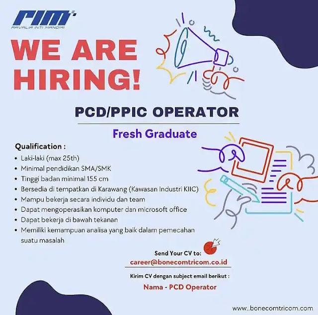 pcd/ppic operator