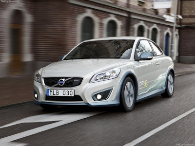 2011-Volvo-C30-BEV-Front-Angle-View-Hybrid-Car