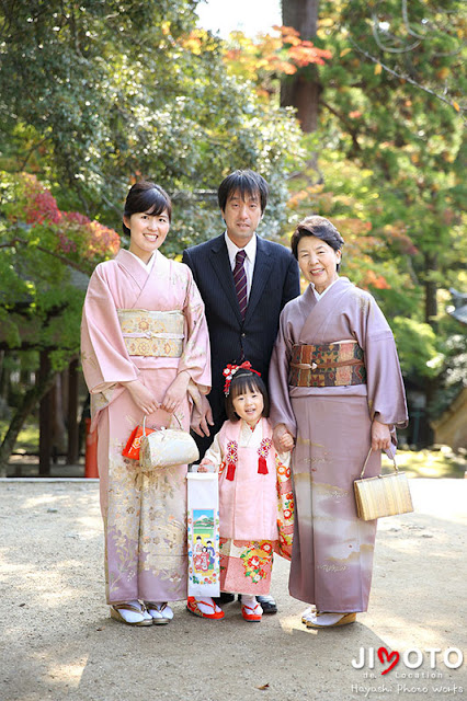 手向山八幡宮での七五三の出張撮影