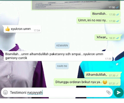 Testi Gamis Syari Edisi Ruqoyyah