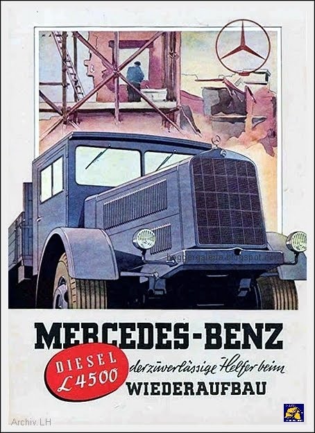 Mercedes Benz LKW MercedesBenz L 4500 LKW Werbung