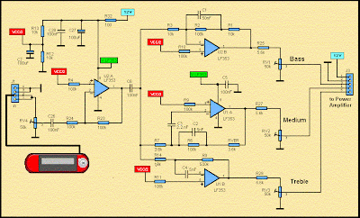 Three Band Active Tone Control (Active Filter