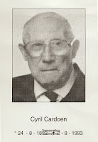Bidprentje van Cyril Cardoen 1892-1993. Verzameling Leondyme