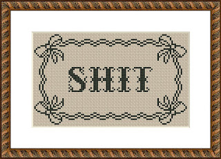 Shit cross stitch pattern - JPCrochet