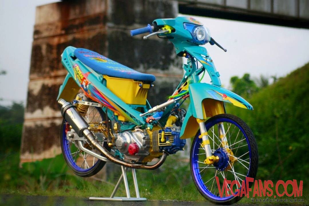 Vega ZR Modif Thailook Hijau Kuning Ban Cacing - VegaFans.com