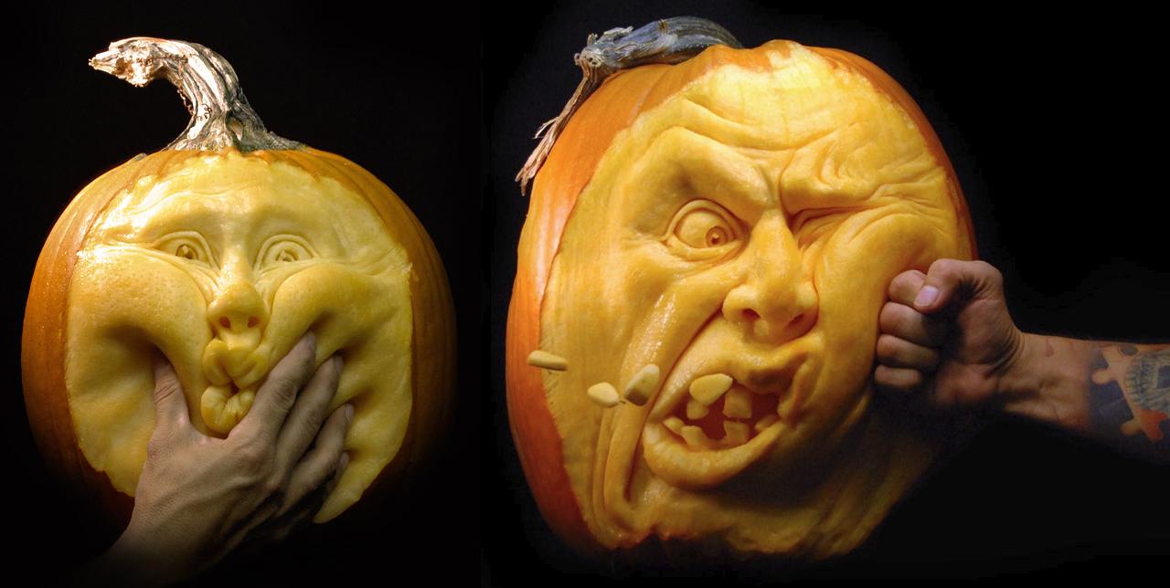 Simply Creative: Awesome Pumpkin Carving by Ray Villafane