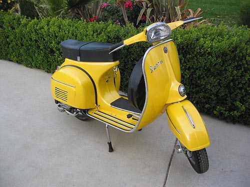 vespa yellow