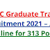 ONGC Ltd Graduate Trainee Online Form 2021