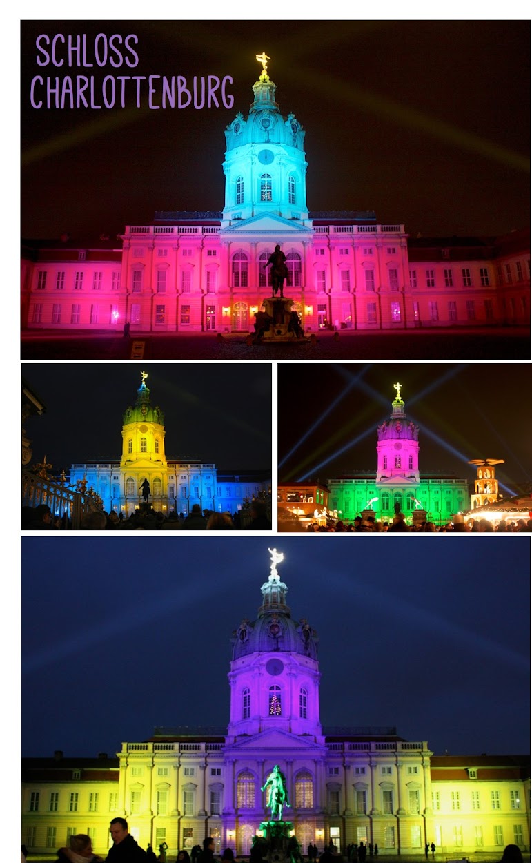 Schloss Charlottenburg con iluminación navideña