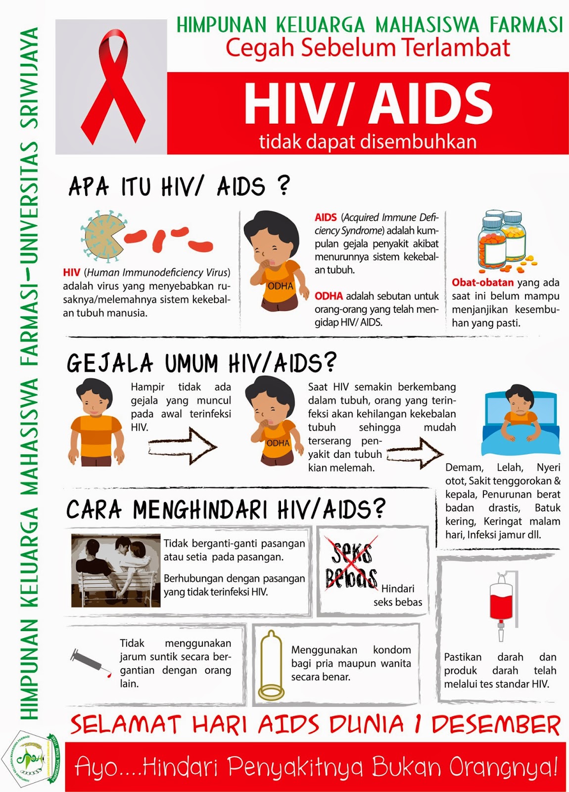 Hari AIDS Sedunia! Ayo, Hindari Penyakitnya, Bukan