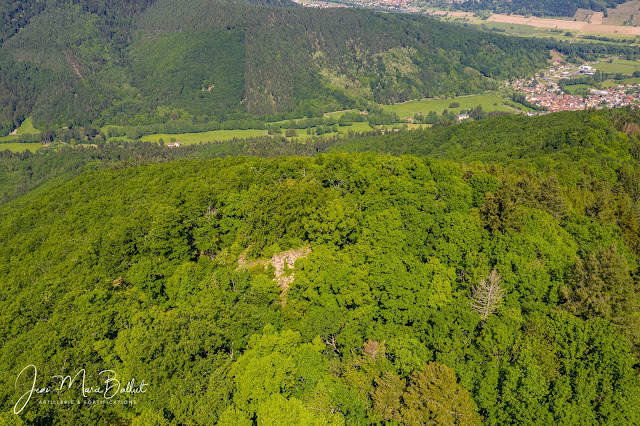 Hahneck — vue aérienne, front sud