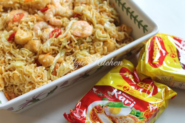 Mee Maggi Goreng Mamak Sedap - Azie Kitchen