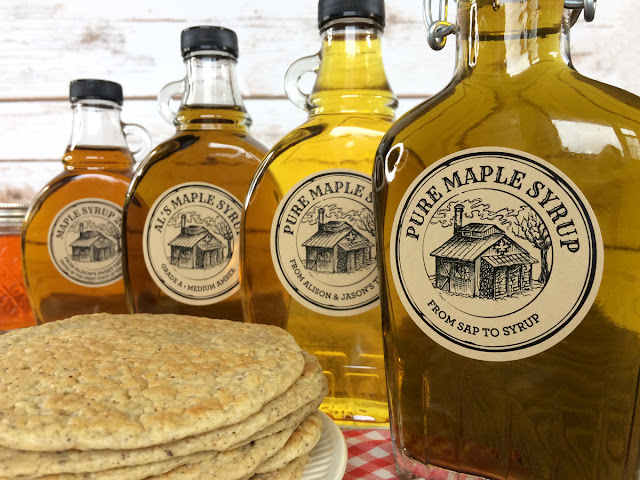 Custom Kraft Apothecary Sugar Shack Maple Syrup Labels