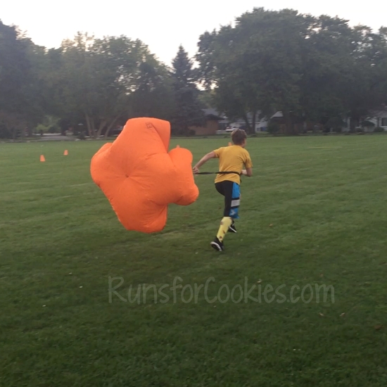 running parachute