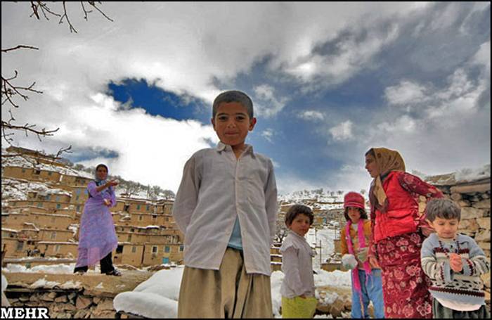 Palangan (meaning leopards in Persian) is a village located 47 kilometers north-west of Kamyaran in Iran's Kurdestan province. This village is spread over both sides of a valley. All of the houses are made of stone and like a staircase they are in a continuous pattern, i.e. the roof of one house is the yard of another house. This village is one of the most beautiful villages of the province not only because of its unique architecture, but also because of its beautiful nature. It is located beside a river which flows into the Sirwan River. This area was one of the important regions of Kurdistan from Saljooqi period on and Palangan Castle which is next to the village over a mountain bears witness to this claim. (source: Islamic Republic of Iran's Minister of Interior)